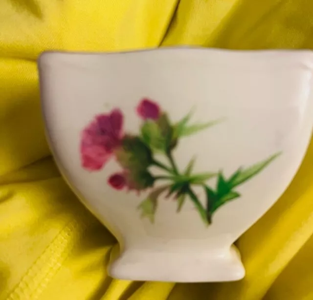 Vintage Royal Winton Grimwades Sugar Bowl Open with Gold Trim and Thistle Design