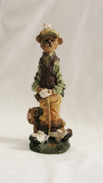 1995 Detailed Christhomas Corporation Collectible GOLFER Bear w/Caddy Figurine