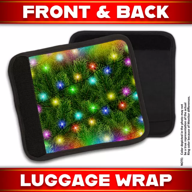 Christmas Design-8 Neoprene Luggage Handle Wrap ( Pack of 4 ) 3