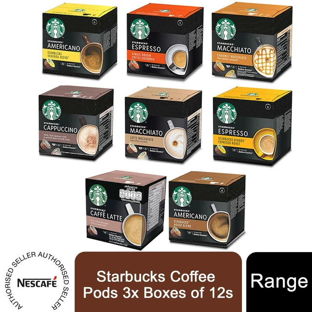 NESCAFE DOLCE GUSTO Starbucks Coffee Pods 3x Boxes of 12s £13.99