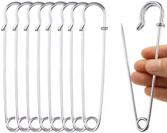 1-20 Pcs Extra Large Safety Pins 10 * 2cm Giant Safety Pin Heavy Duty Big