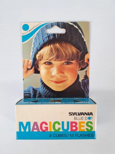 Magicubes Sylvania Blue Dot Cubes Flash x3 Brand New
