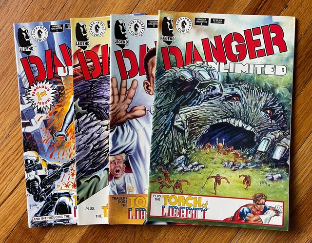 Danger Unlimited 1-4 Dark Horse Comic Set Complete John Byrne W/Bonus 1994 Vf/Nm