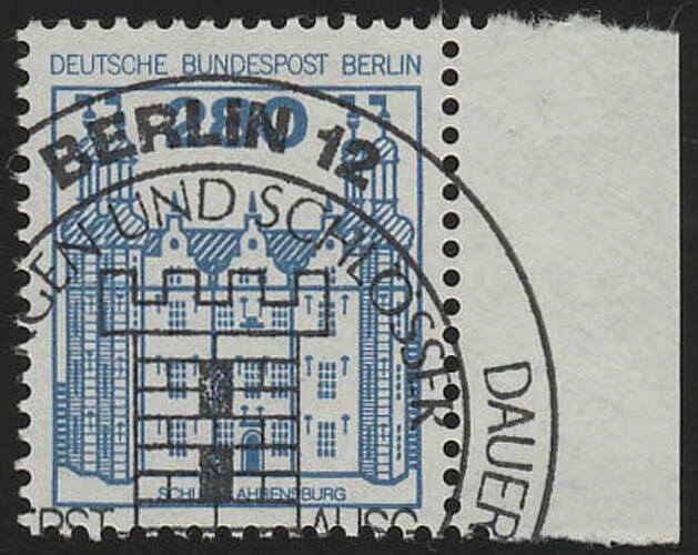 676 Burgen u.Schl. 280 Pf Seitenrand re. ESST Berlin