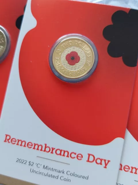 2022 Red Poppy  Remembrance Coin