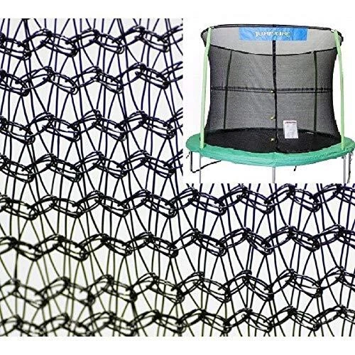 JumpKing 15' Enclosure Net for 4 Poles for 7"" Springs with JK Logo Black