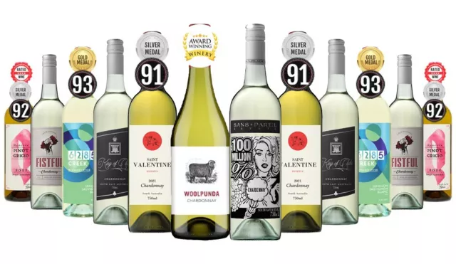 Tempting White Wine Mixed 12X750ml RRP $260.00 Free Shipping