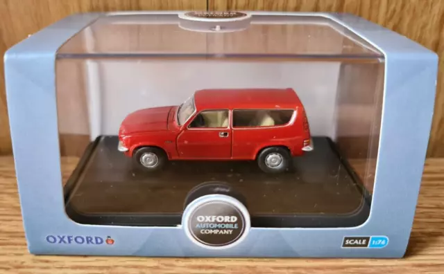 Oxford Diecast 76ALL004 Flamenco Red Austin Allegro Estate