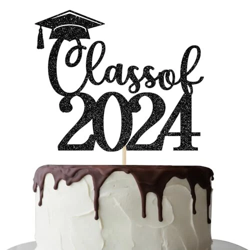 CLASS OF 2024 Cake Topper 2024 Graduation Party Decor Congrats Grad