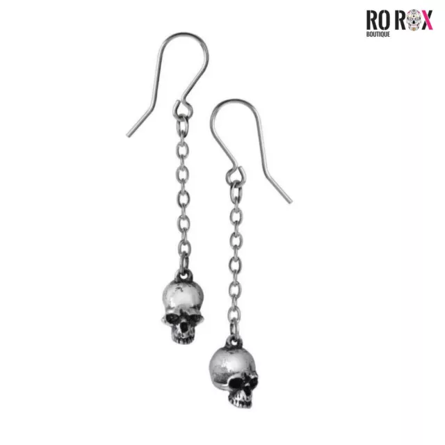 Dead Skull Earrings Alchemy England Skull Remains Immortal Grave Gothic