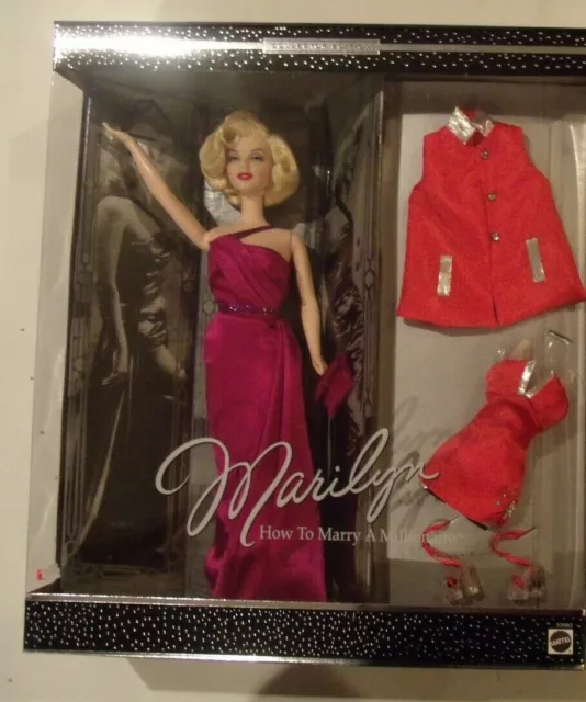 Marilyn Monroe How IN Marry A Millionaire Barbie Regalo Set 2001