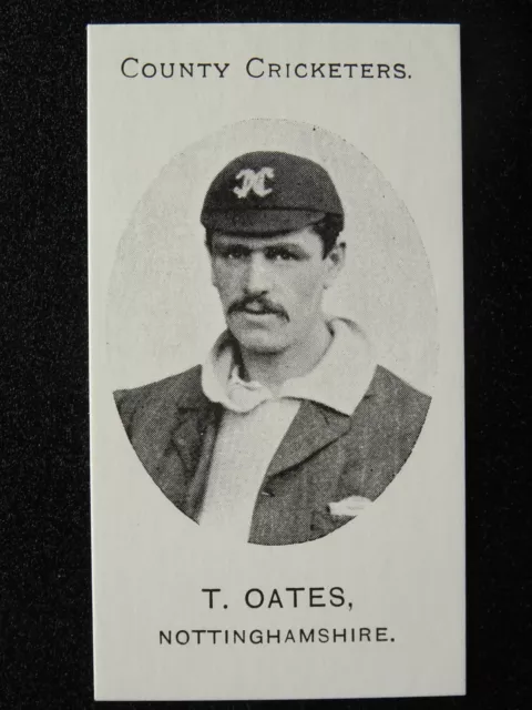 Nottinghamshire T. OATES County Cricketers REPRO by Taddy & Co. 1907