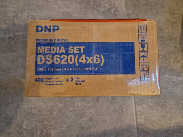 DNP Mediaset für DS 620 Drucker 10x15cm (4x6inch) Fotopapier mit Farbrollen