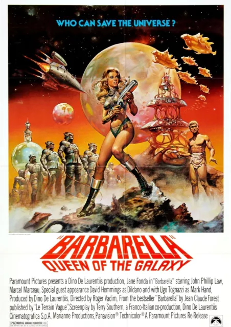 Barbarella 04- A1 size 59.4x84cm QUALITY Decor Canvas Art Print Poster Unframed