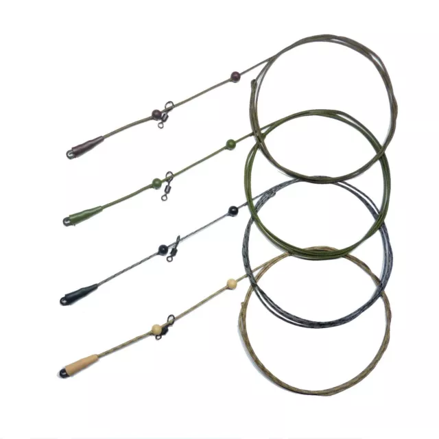 45lb Leadcore Leaders Helicopter/Chod Carp Fishing Tackle 4 Colours, Qty 3 or 5