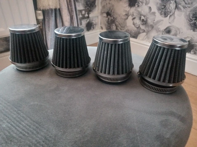 SUZUKI GSXR750 88 - 92 4X 60mm ID POWER CONE FILTERS STREETFIGHTER CHOP