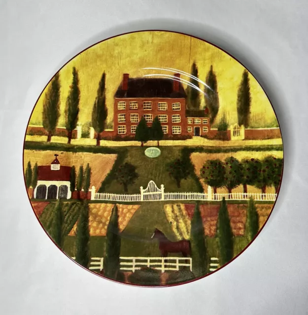 Country Village by Block Gear Chop Plate/Round Platter 12-1/4”