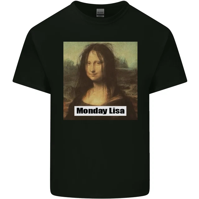 Mona Lisa Parody Monday Lisa Kids T-Shirt Childrens