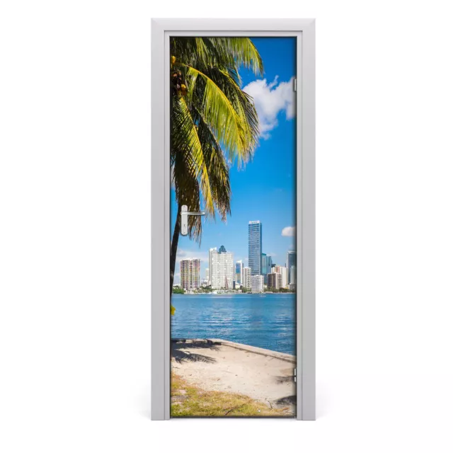 Tulup Autocollant de porte 75x205 cm autocollant -  pour la maison Miami