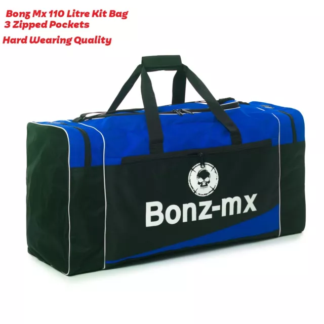 Bonz Mx 120L 120 Litre BLUE MOTORCYCLE MOTOCROSS MX ENDURO LARGE KIT BAG