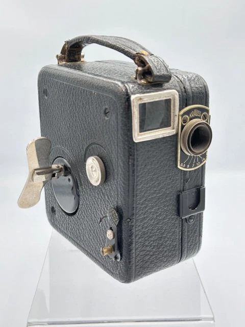 Caméra Ancienne Pathé Motocamera 9.5 Mm (Eumig C 39) De 1939 Avec étui Cuir