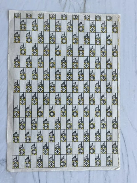 Auténtico papel estampado en madera Wiener Werkstätte sin usar estilo Art Nouveau