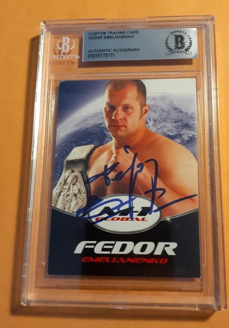 Extremely Rare Fedor Emelianenko Signed Auto M-1 Rookie Trading Card Beckett COA Extremely Rare Fedor Emelianenko Signed Auto M-1 Rookie Trading Card Beckett COA