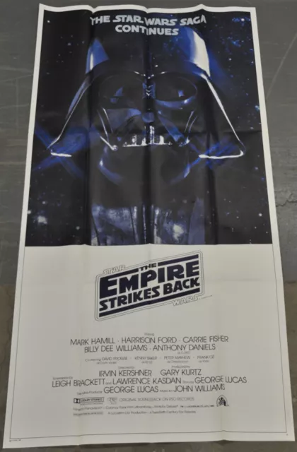 Empire Strikes Back Star Wars 1980 ORIG 41X81 3-SHEET MOVIE POSTER HARRISON FORD