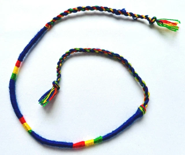 RASTA FRIENDSHIP BRACELET *BN* adjustable, fits all *RED, GREEN, GOLD* cotton