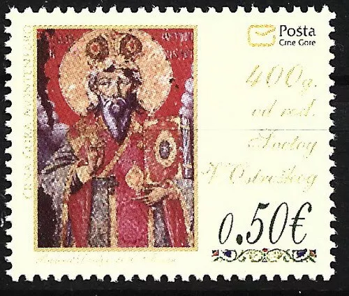 Montenegro - 400. Geburtstag des hl. Basilius von Ostrog postfrisch 2010 Mi. 237
