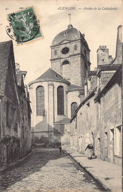 Carte Postale Ancienne Dept 61 Orne  - Alençon Abside de la Cathédrale