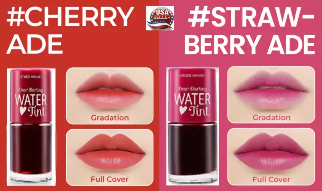 ETUDE HOUSE Water Tint in Strawberry & Cherry Ade: New Version Bold Up Colors!!!