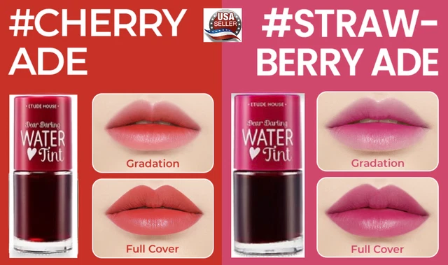 ETUDE HOUSE Water Tint in Strawberry & Cherry Ade: New Version Bold Up Colors!!!