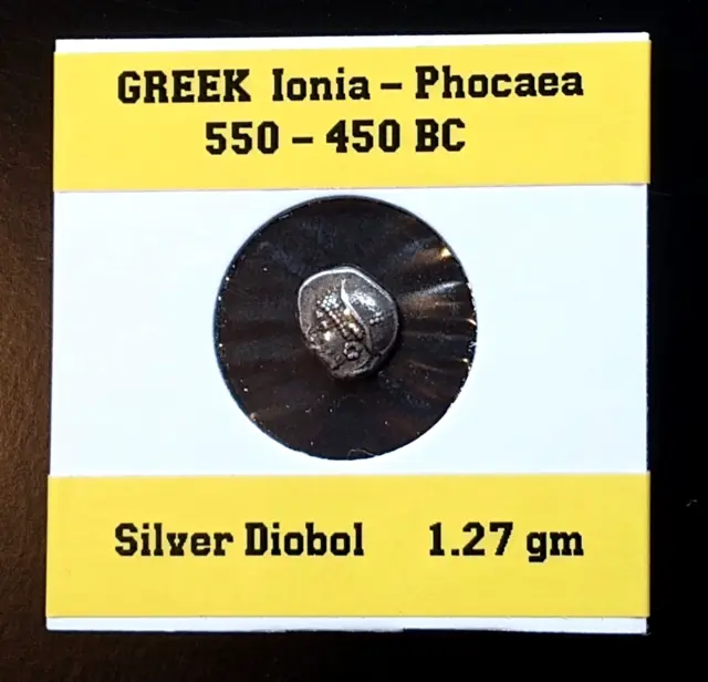 Ancient Greek IONIA Phocaea  6th-5th BC  AR diobol or hemidrachm -  1.27 gm