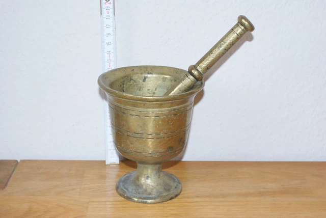 Mörser antik Apotheke mit Pistill Stößel