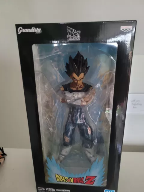 Figura Banpresto Grandista Negro Dragon Ball Z Vegeta Manga Dimensions 2D