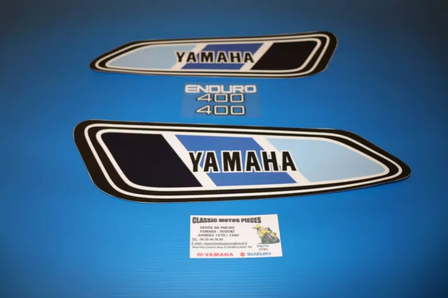 Dtmx  400   Yamaha  Annee 1978/  Sickers Reservoir  /Decal Set For Fuel Tank