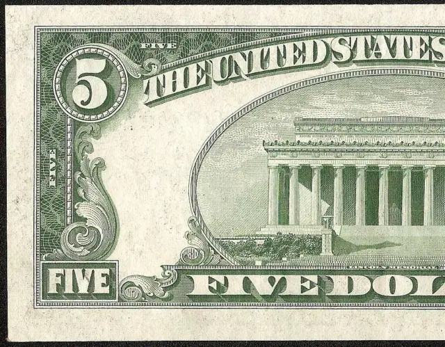 STAR 1934D $5 DOLLAR BILL SILVER CERTIFICATE BLUE SEAL NOTE PAPER MONEY Fr 1654* 3