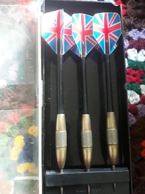 Vintage 20G Brass Darts With Original Case