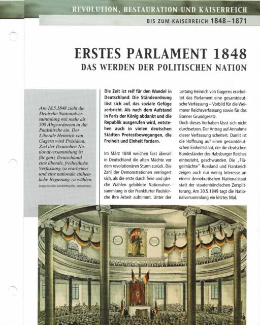 Erstes Parlament 1848 - Das Werden der politischen Nation Infokarte