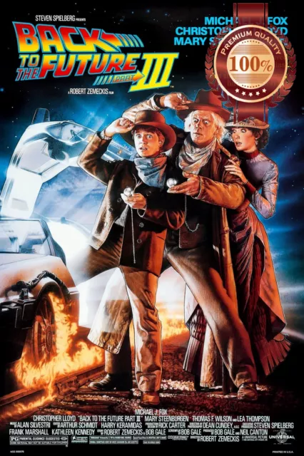 Back To The Future 3 Iii Three Movie Original Classic Print Premium Poster