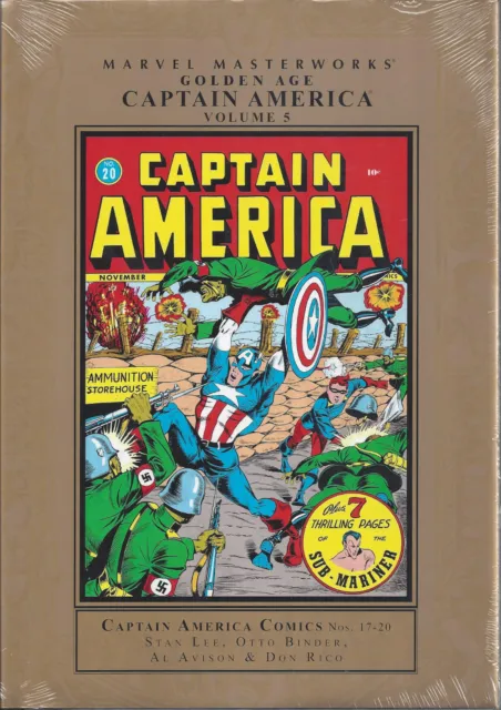 MARVEL MASTERWORKS Captain America Golden Age VOL #5 HC Comics SEALED 50% OFF