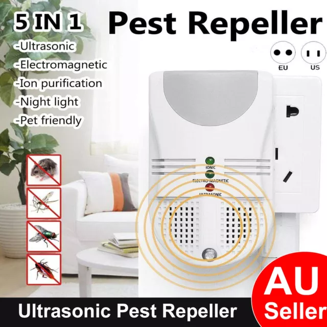 Ultrasonic Pest Repeller Reject Electronic Mouse Rat Mosquito Insect Control