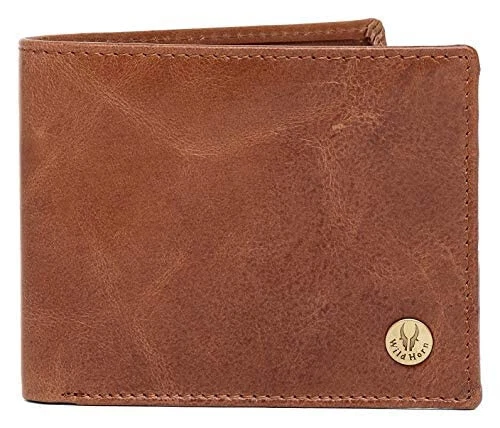 Portafoglio Uomo Leatherboss In Vera Pelle - Sottile Con Blocco RFID - Fatto A Mano India