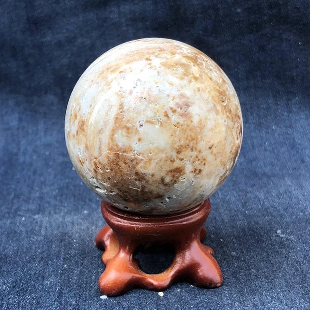 Natural amazonite ball quartz crystal sphere reiki healing Palm Stone