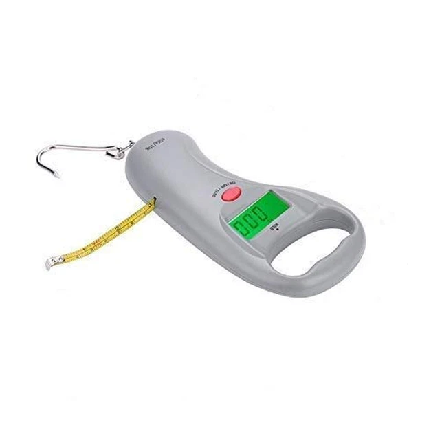Fishing Scale, Portable Handheld Electric Digital Fishing Scales Plastic LCD Dis