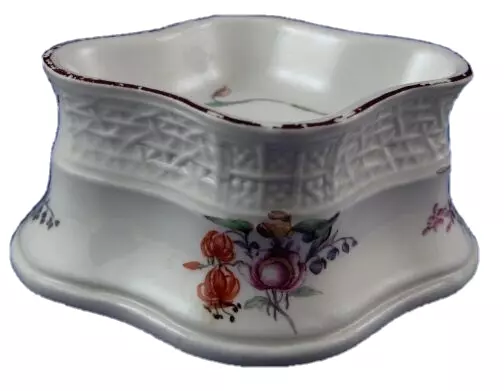 Antique 18thC Hoechst Porcelain Open Salt Dish Porzellan Saliere Hochst Höchst