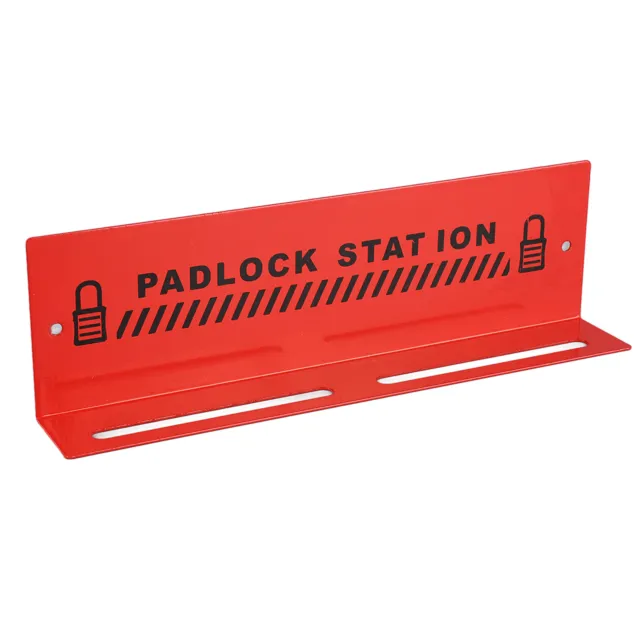 Stazione di blocco etichetta stazione lucchetto in acciaio montata a parete grande capacità unica