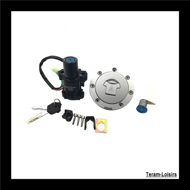 TERAM LOISIRS Kit Contacteur Neiman Clé Bouchon Serrure Selle HONDA CB 500 CBR 600 900 954 VTR NEUF FRANCE