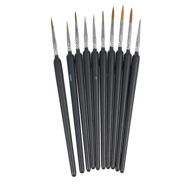 10 Pcs Nagelbürsten Hook-Line-Stift-Set Nagelsets Miniaturen Nagelstift